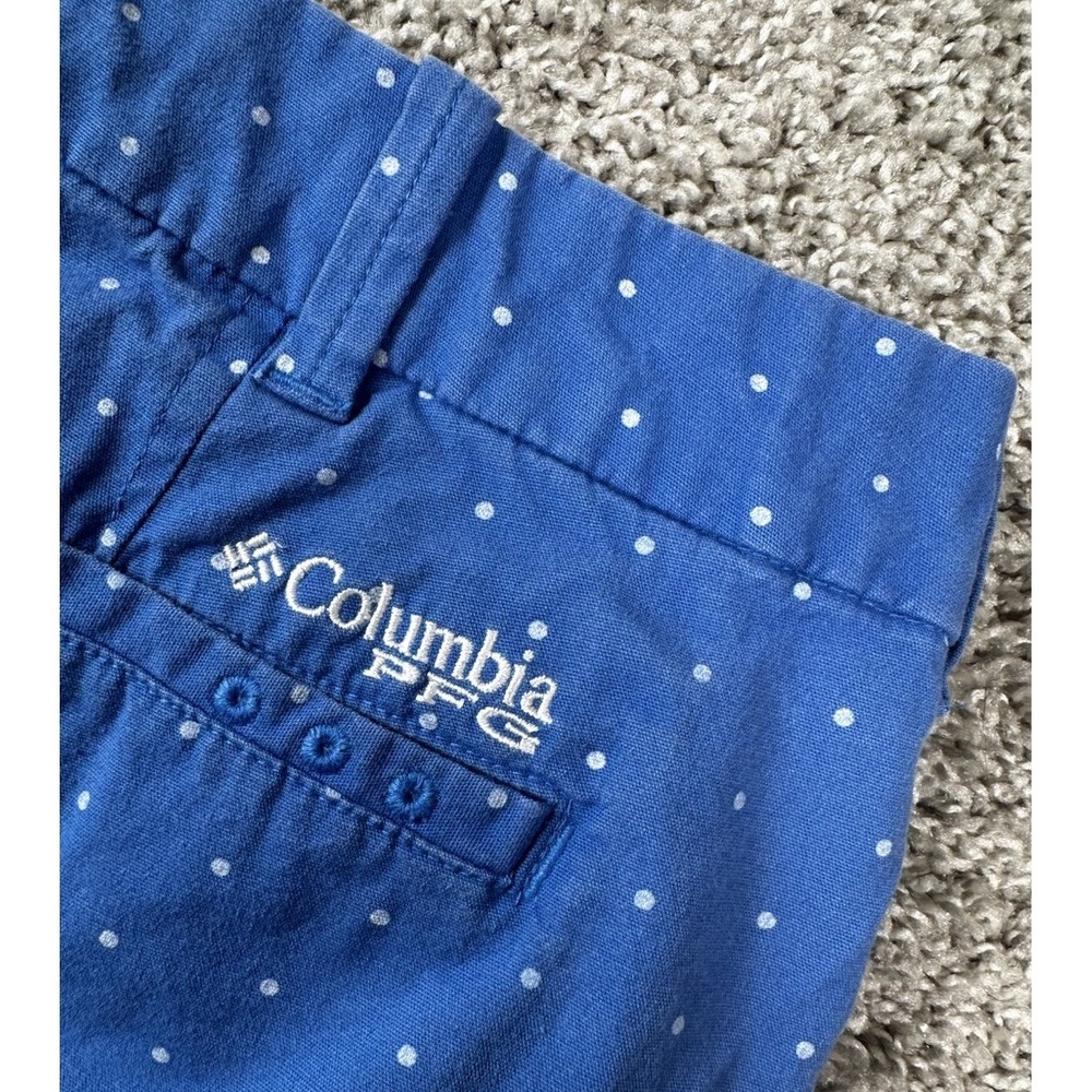 Columbia PFG Navy Blue Polka Dot Women's Shorts